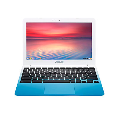 ASUS Chromebook C201PA, 2GB RAM, 16GB, 11.6 White/Light Blue